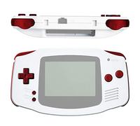eXtremeRate Botones Completos para Gameboy Advance, Teclas de Repuesto A B L R D-Pad Select Start, Accesorios para GBA, No Incluye Consola Portátil, Rojo Escarlata