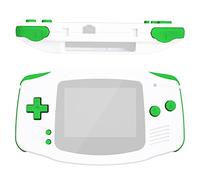 eXtremeRate Botones Completos para Gameboy Advance, Teclas de Repuesto A B L R D-Pad Select Start, Accesorios para GBA, No Incluye Consola Portátil, Verde