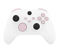 eXtremeRate Botones Completos para Xbox Series S X Control - Repuesto Botón de LB RB LT RT Bumpers Gatillos D-Pad ABXY Start Back Sync Compartir Teclas para Xbox Series X/S Mando (Rosa)
