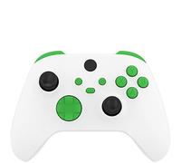eXtremeRate Botones Completos para Xbox Series S X Control - Repuesto Botón de LB RB LT RT Bumpers Gatillos D-Pad ABXY Start Back Sync Compartir Teclas para Xbox Series X/S Mando (Verde)