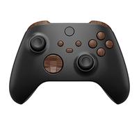 eXtremeRate Botones Completos para Xbox Series S X Control - Repuesto Botón de LB RB LT RT Bumpers Gatillos D-Pad ABXY Start Back Sync Compartir Teclas para Xbox Series X/S Mando (Grano de Madera)
