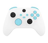 eXtremeRate Botones Completos para Xbox Series S X Control - Repuesto Botón de LB RB LT RT Bumpers Gatillos D-Pad ABXY Start Back Sync Compartir Teclas para Xbox Series X/S Mando (Cielo Azul)