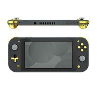 eXtremeRate Botones de ABXY Dpad Home Captura Volumen L R ZL ZR Gatillos, Teclas con Herramientas Compatible con Nintendo Switch Lite - No Incluye Consola Portátil, Dorado Cromo
