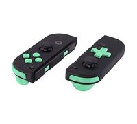 eXtremeRate Botones de D-Pad Versión para Nintendo Switch y OLED, Teclas de ABXY Dirección SR SL L R ZR ZL Gatillos, Resorte para Joycons (Compatible con eXtremeRate D-Pad Carcasa) - Verde