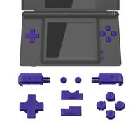 eXtremeRate Botones de Repuesto para Nintendo DS Lite, D-Pad A B X Y R L Start y Select, Teclas de Volumen Power - Sin Consola Portátil, Violeta