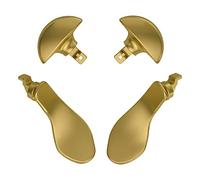 eXtremeRate Botones Posteriores Intercambiables para ps5 Edge Control Paddles Paletas Metálicas Reemplazables 4 Botones Traseros de Metal para ps5 Edge Mando-No Incluye Mando(Dorado Cromo)