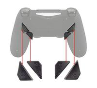 eXtremeRate Botones traseros ergonómicos de repuesto, palas K1 K2 K3 K4 para mando PS4 Dawn Remap Kit (solo compatible con eXtremeRate Remap Kit)