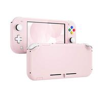 eXtremeRate Carcasa Compatible con Nintendo Switch Lite, Cubierta Completa de NSL Mando Portátil, Incluye Funda & Botones & Protector de Pantalla - Rosa