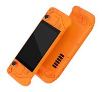 eXtremeRate Carcasa Compatible con Steam Deck LCD Accesorios Placa de Repuesto Cubierta Funda Case con Botones para Steam Deck Consola NO Incluida(Naranja)