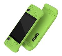 eXtremeRate Carcasa Compatible con Steam Deck LCD Accesorios Placa de Repuesto Cubierta Funda Case con Botones para Steam Deck Consola NO Incluida(Verde)