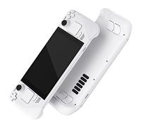 eXtremeRate Carcasa Compatible con Steam Deck LCD Accesorios Placa de Repuesto Cubierta Funda Case con Botones para Steam Deck Consola NO Incluida(Blanco)