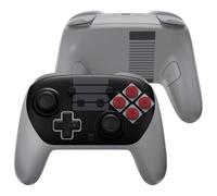 eXtremeRate Carcasa Completa y Botones para Nintendo Switch 2 Pro Controller Placa Delantera y Cubierta Trasera con Joysticks ABXY D-Pad ZL ZR Botón de Repuesto para Switch 2 Pro Mando (Clásico NES)