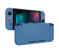 eXtremeRate Carcasa con Botones para Nintendo Switch - Funda Protectora de Reemplazo para Joycons y Consola, Shell de Bricolaje con Teclas para Nintendo Switch Accesorios (Azul Azafata)