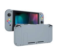 eXtremeRate Carcasa con Botones para Nintendo Switch - Funda Protectora de Reemplazo para Joycons y Consola, Shell de Bricolaje con Teclas para Nintendo Switch Accesorios (New Hope Gray)