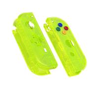 eXtremeRate Carcasa D-Pad Versión con Botones para Nintendo Switch & OLED Joycons, Cubierta Placa de Reemplazo con Herramientas - No Incluye Carcasa de Consola, Verde Lima