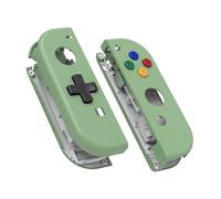 eXtremeRate Carcasa D-Pad Versión con Botones para Nintendo Switch & OLED Joycons, Cubierta Placa de Reemplazo con Herramientas - Sin Carcasa de Consola, Matcha Verde