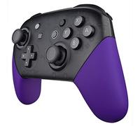eXtremeRate Carcasa de Grip para Nintendo Switch Pro - Repuestos DIY Mango de Agarre Tacto Suave, Placa de Empuñadura para Nintendo Switch Pro Mando - No Incluye Control (Violeta Mate)
