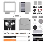 eXtremeRate Carcasa de Repuesto para Game Boy Advance SP, Funda con Botones y Placa de Cubierta, Compatible con Pantallas IPS y LCD Estándar - No Incluye Consola ni Pantalla, Clásico NES