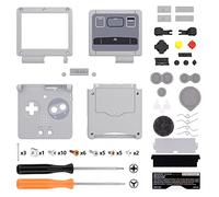 eXtremeRate Carcasa de Repuesto para Game Boy Advance SP, Funda con Botones y Placa de Cubierta, Compatible con Pantallas IPS y LCD Estándar - No Incluye Consola ni Pantalla, SFC SNES Clásico EU