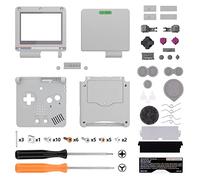 eXtremeRate Carcasa de Repuesto para Game Boy Advance SP, Funda con Botones y Placa de Cubierta, Compatible con Pantallas IPS y LCD Estándar - No Incluye Consola ni Pantalla, Clásico 1989 GB DMG-01