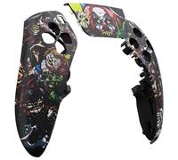 eXtremeRate Carcasa frontal izquierda y derecha con panel táctil compatible con controlador PS5 Edge, cubierta de repuesto para placa frontal personalizada compatible con controlador PS5 Edge