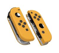 eXtremeRate Carcasa Joycon para Nintendo Switch & OLED Funda de Agarre Reemplazo Shell con Botones para Nintendo Switch Joycons OLED No Incluye Carcasa de Consola(Amarillo)