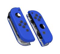 eXtremeRate Carcasa Joycon para Nintendo Switch & OLED Funda de Agarre Reemplazo Shell con Botones para Nintendo Switch Joycons OLED No Incluye Carcasa de Consola(Azul)
