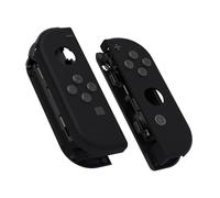 eXtremeRate Carcasa Joycon para Nintendo Switch & OLED Funda de Agarre Reemplazo Shell con Botones para Nintendo Switch Joycons OLED No Incluye Carcasa de Consola(Negro)