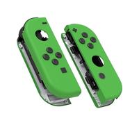 eXtremeRate Carcasa Joycon para Nintendo Switch & OLED Funda de Agarre Reemplazo Shell con Botones para Nintendo Switch Joycons OLED No Incluye Carcasa de Consola(Verde)