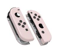 eXtremeRate Carcasa Joycon para Nintendo Switch & OLED Funda de Agarre Reemplazo Shell con Botones para Nintendo Switch Joycons OLED No Incluye Carcasa de Consola(Rosa)