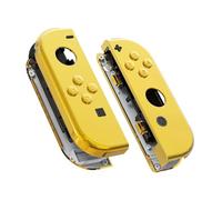 eXtremeRate Carcasa Joycon para Nintendo Switch & OLED Funda de Agarre Reemplazo Shell de Bricolaje con Botones para Nintendo Switch Joycons OLED No Incluye Carcasa de Consola(Dorado Cromo)