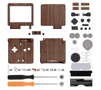 eXtremeRate Carcasa para Gameboy Advance SP, Funda Placa Cubierta con Botones, Compatible con Todos IPS y LCD Estándar - No Incluye Consola ni Pantalla IPS, Madera