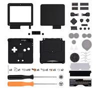 eXtremeRate Carcasa para Gameboy Advance SP, Funda Protector Placa Cubierta con Botones, Compatible con Todos IPS y LCD Estándar - Sin Consola ni Pantalla IPS, Negro