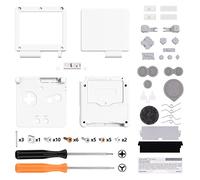 eXtremeRate Carcasa para Gameboy Advance SP, Funda Protector Placa Cubierta con Botones, Compatible con Todos IPS y LCD Estándar - Sin Consola ni Pantalla IPS, Blanco