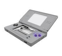 eXtremeRate Carcasa para Nintendo DS Lite Funda Protectora Personalizada Placa Cubierta Completa con Botones y Lente de Pantalla para Nintendo DS Lite NDSL - NO Incluye Consola(Clásicos SNES)
