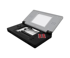 eXtremeRate Carcasa para Nintendo DS Lite Funda Protectora Personalizada Placa Cubierta Completa con Botones y Lente de Pantalla para Nintendo DS Lite NDSL - NO Incluye Consola(Clásicos NES)