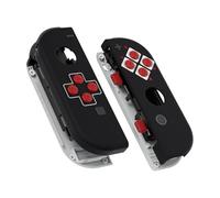 eXtremeRate Carcasa para Nintendo Switch & OLED Joycon Funda de Agarre Reemplazo Shell con Botones Teclas para Nintendo Switch Joycons y OLED Versión No Incluye Carcasa de Consola(Clásicos NES)