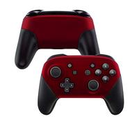 eXtremeRate Carcasa para Nintendo Switch Pro Funda Delantera Placa Trasera Cubierta de Tacto Suave DIY Shell de reemplazo Case para Nintendo Switch Pro-Controlador NO Incluido (Rojo)