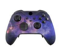 eXtremeRate Carcasa para Xbox One Elite Controlador, Accesorios Reemplazo Kit, Funda Protectora Placa Frontal con Anillos de Joystick para Xbox One Elite Series 2 Modelo 1797 - Galaxia Nebulosa