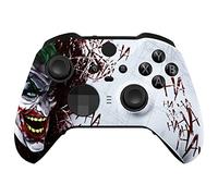 eXtremeRate Carcasa para Xbox One Elite Mando, Accesorios Reemplazo Kit, Protectora Funda Placa Frontal con Anillos de Joystick para Xbox One Elite Series 2 Modelo 1797 - Clown Hahaha
