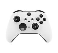 eXtremeRate Carcasa para Xbox One Elite Protectora Placa Frontal Reemplazo Kit Cubierta Shell Funda para Xbox One Elite Series 2 Modelo 1797 Control-Incluye Anillos de Joysticks(Blanco)