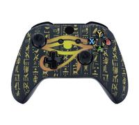 eXtremeRate Carcasa para Xbox One S X Accesorios Funda Delantera Protectora de la Placa Frontal Cubierta Antideslizante para Xbox One X S Control-Model 1708 (Ojo de los orígenes)