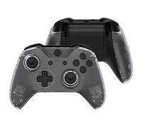 eXtremeRate Carcasa para Xbox One X S Funda Delantera con Agarre Izquierdo Derecho Protectora de la Placa Cubierta Antideslizante Asa Mango para Xbox One S/X Mando-Model 1708(Transparente)