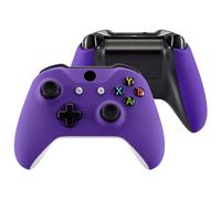 eXtremeRate Carcasa para Xbox One X S Funda Delantera con Agarre Izquierdo Derecho Protectora de la Placa Cubierta Antideslizante Asa Mango para Xbox One S/X Mando-Model 1708(Violeta)