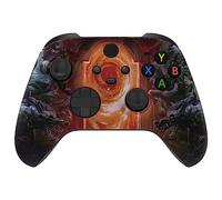 eXtremeRate Carcasa para Xbox Series X S Control Protector Placa Frontal Funda Delantera Reemplazo Kit Cubierta Cover Shell para Xbox Series S X Mando-No Incluye Mando(Entrada del Infierno)