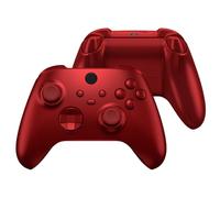 eXtremeRate Carcasa para Xbox Series X S Mando Accesorios Carcasa Completa Protector Placa Trasera Funda Frontal Empuñadura Agarre Botones para Xbox Serie S X Control-No Incluye Mando(Rojo Escarlata)