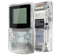 eXtremeRate Carcasa Transparente IPS Ready para Game Boy Color (GBC), Compatible con OSD IPS y LCD Estándar, Kit de Funda con Botones para Game Boy - Sin Consola ni Pantalla, Claro