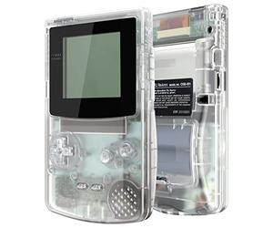 eXtremeRate Carcasa Transparente IPS Ready para Game Boy Color (GBC), Compatible con OSD IPS y LCD Estándar, Kit de Funda con Botones para Game Boy - Sin Consola ni Pantalla, Claro