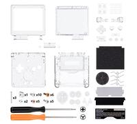 eXtremeRate Carcasa Transparente para Gameboy Advance SP, Funda Cubierta con Botones, Compatible con Todos IPS y LCD Estándar - Sin Consola ni Pantalla IPS, Claro