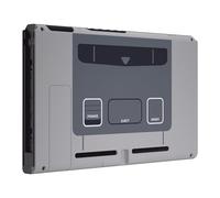 eXtremeRate Carcasa Trasera para Nintendo Switch Consola Funda Case Shell de Bricolaje Cubierta de reemplazo con Soporte para Nintendo Switch-No Incluye la Carcasa de Joycon(Clásico SFC SNES EU)